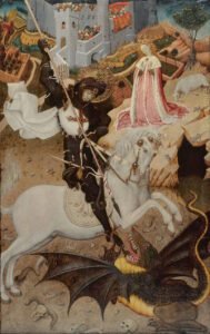 Bernat Martorell – Saint George Killing the Dragon (1435).