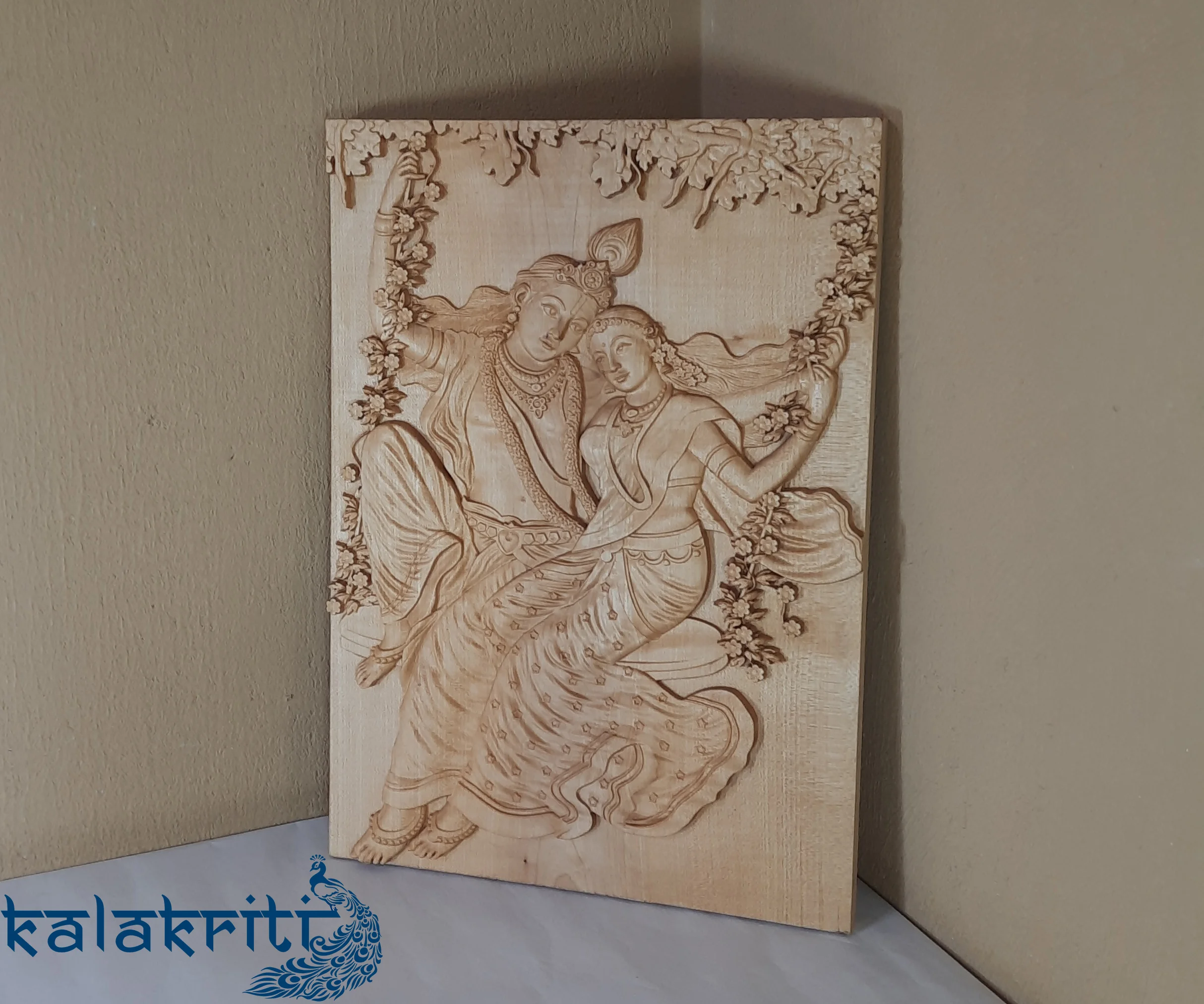 Radha Krishna on a Swing - Image 4
