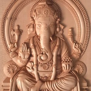 Ganesha Sitting on a Throne
