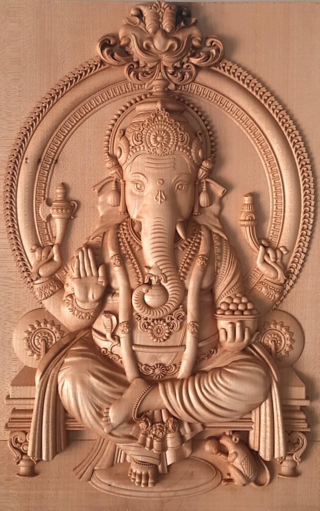 Ganesha Sitting on a Throne