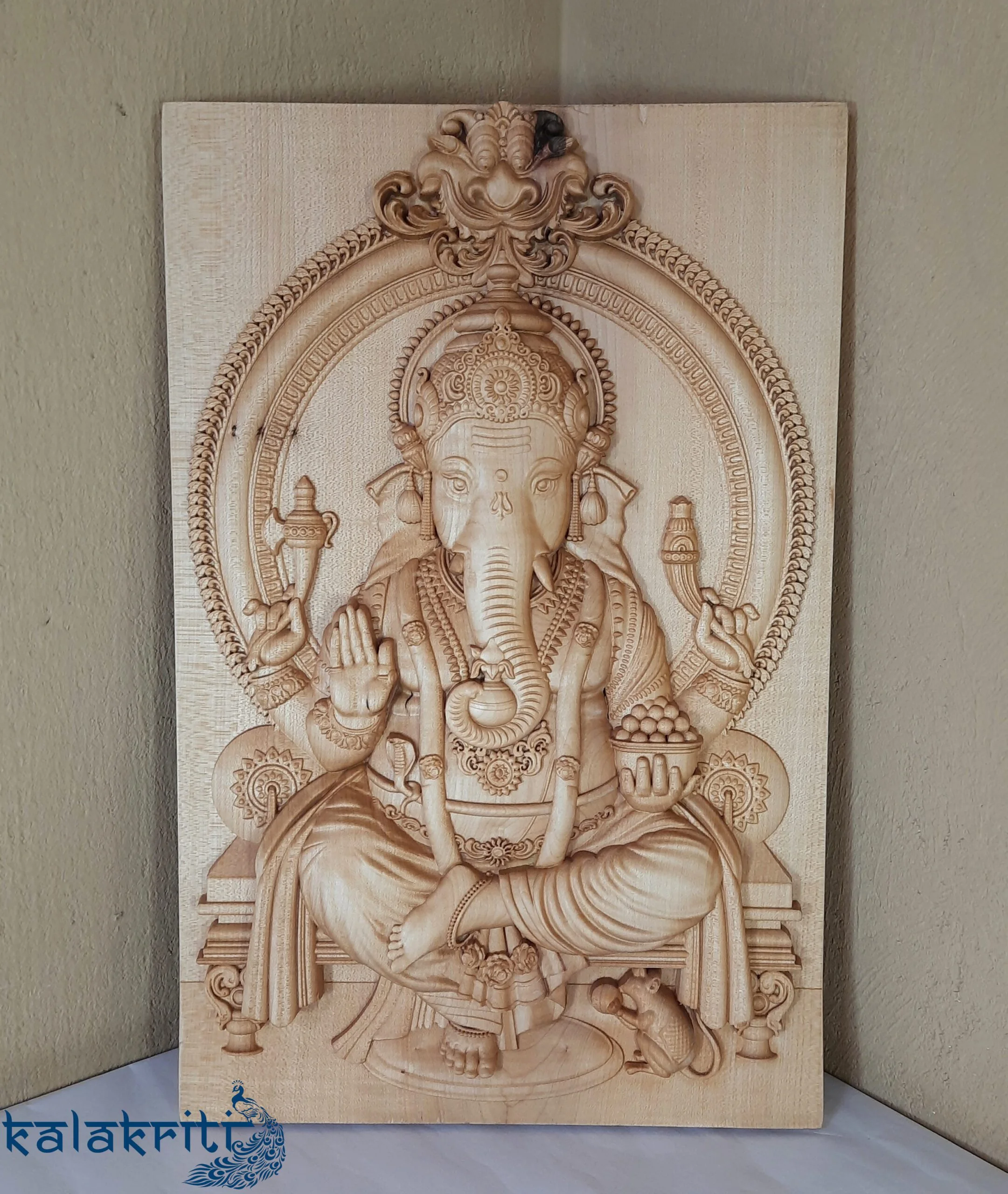 Ganesha Sitting on a Throne