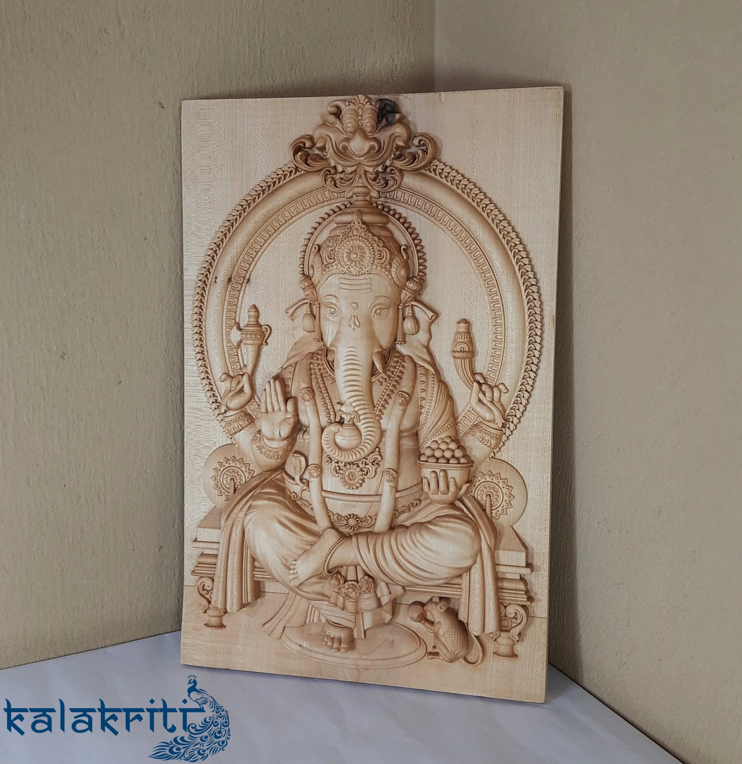 Ganesha Sitting on a Throne