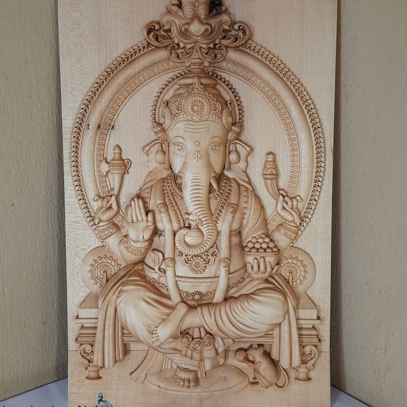 Ganesha Sitting on a Throne